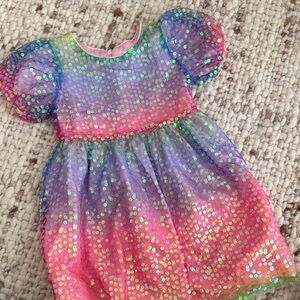 Lola + The Boys Rainbow Sequin Dress